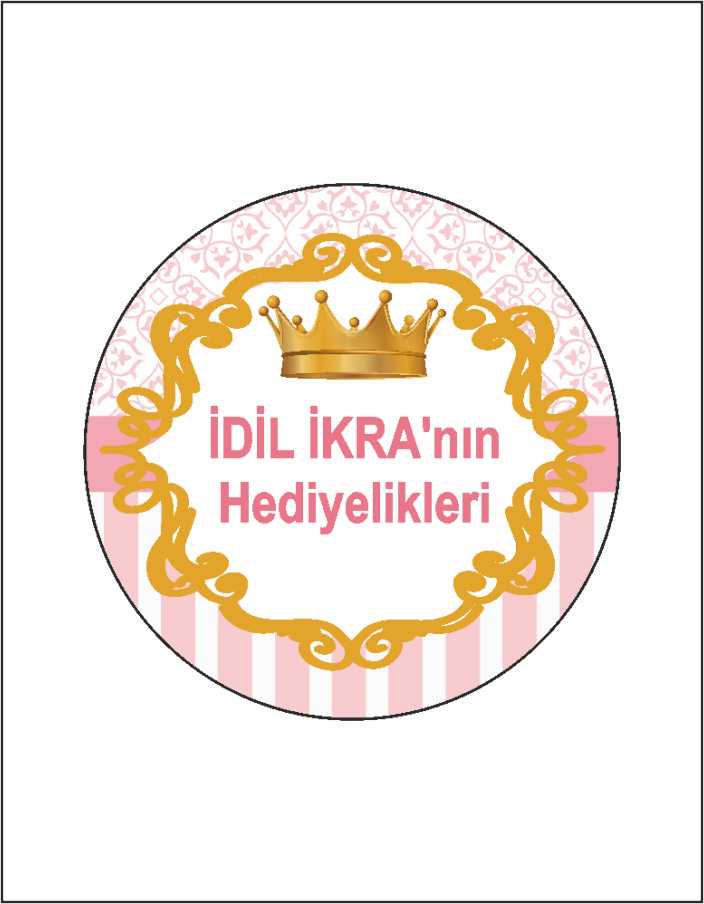 Pembe%20Gold%20Kraliçe%20Tacı%20Temalı%20Sticker