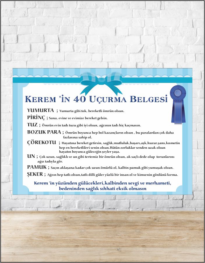 Kırk%20Uçurma%20Belgesi%20Erkek%20Bebek