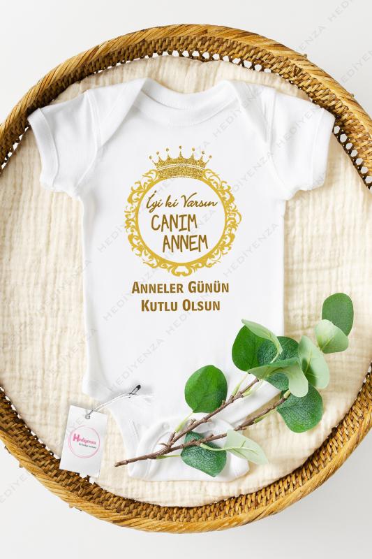 Anneler%20Günü%20Hediyesi%20İyi%20ki%20Varsın%20Canım%20Annem%20Baskılı%20Bebek%20Body%20&%20Zıbın