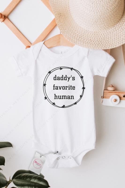 Daddy’s%20Favorite%20Human%20Baskılı%20Bebek%20Body%20Zıbın