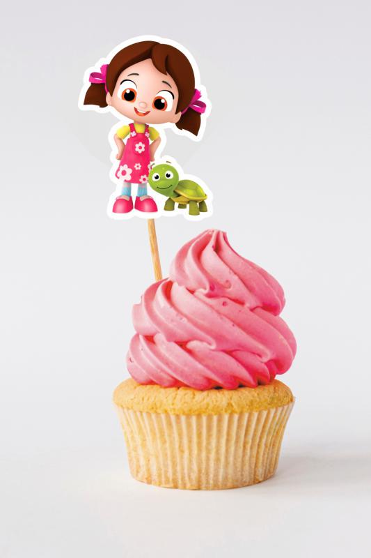 Niloya%20Temalı%2010%20Adet%20Cupcake%20Süsü