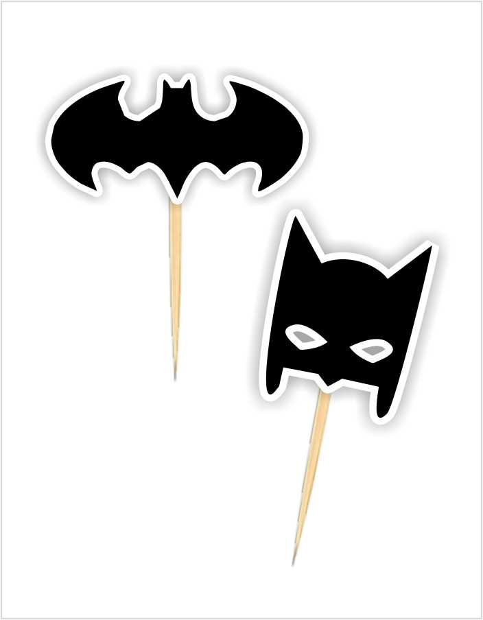 Batman%20Temalı%2010%20Adet%20Cupcake%20Süsü