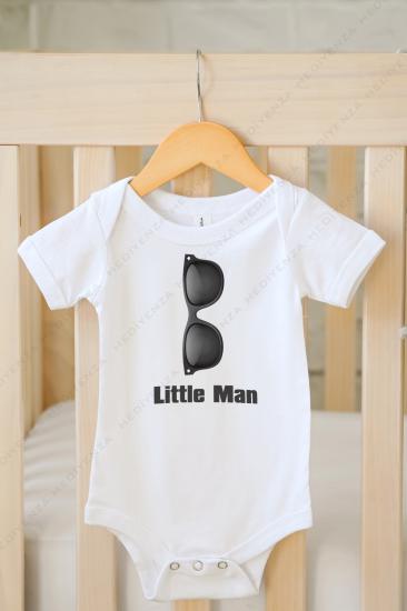 Little Man Baskılı Bebek Body Zıbın