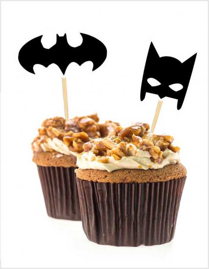 Batman Temalı Cupcake Süsü